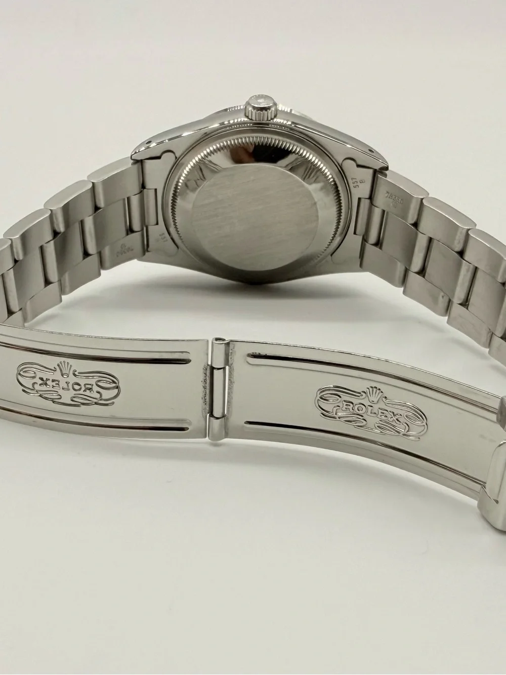🥝Rolex Oyster Perpetual Date 15200 – White Roman Dial – Full Guarantee Paper–EUC